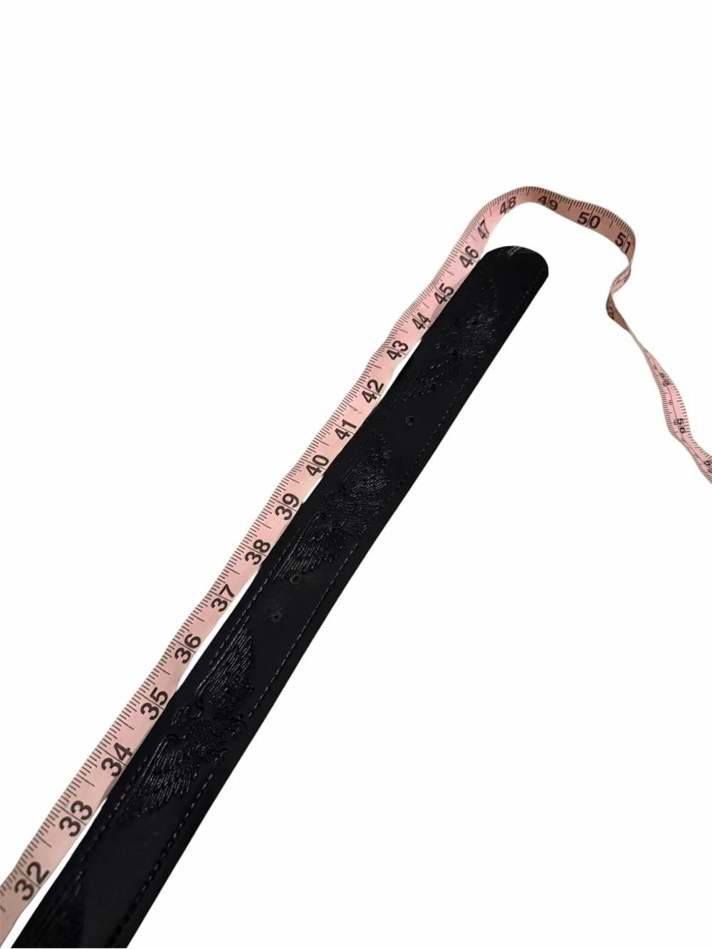 National Finals Rodeo Western Leather Belt with Silver Buckle